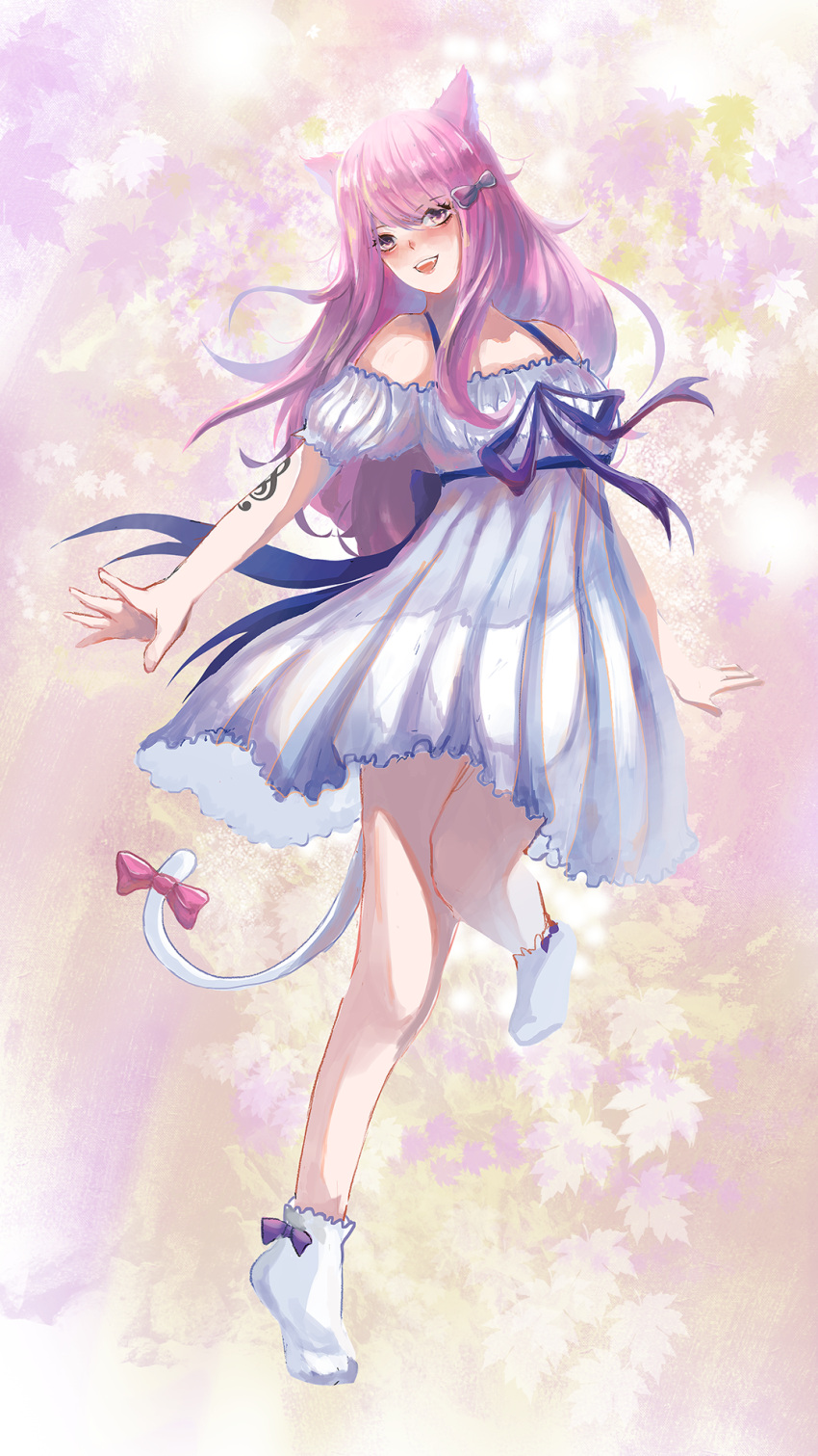 akiko akiko_minamoto dress dress_shirt girl highres shirt summer summer_festival sundress unmei unmei_ongaku