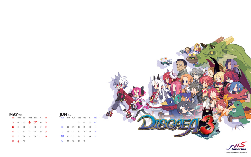 2016 artist_request calendar character_request disgaea makai_senki_disgaea_3 official_art tagme wallpaper