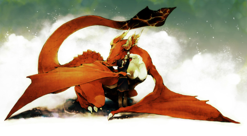 bad_id caim claws drag-on_dragoon dragon dragon_wings drakengard horns lord_of_vermilion tail wako wings
