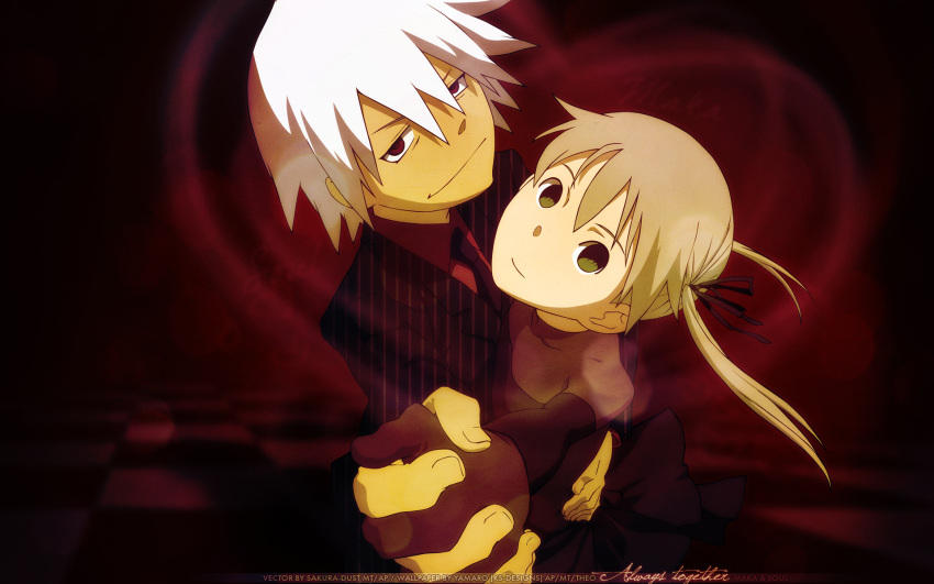 maka_albarn soul_eater soul_eater_evans vector watermark