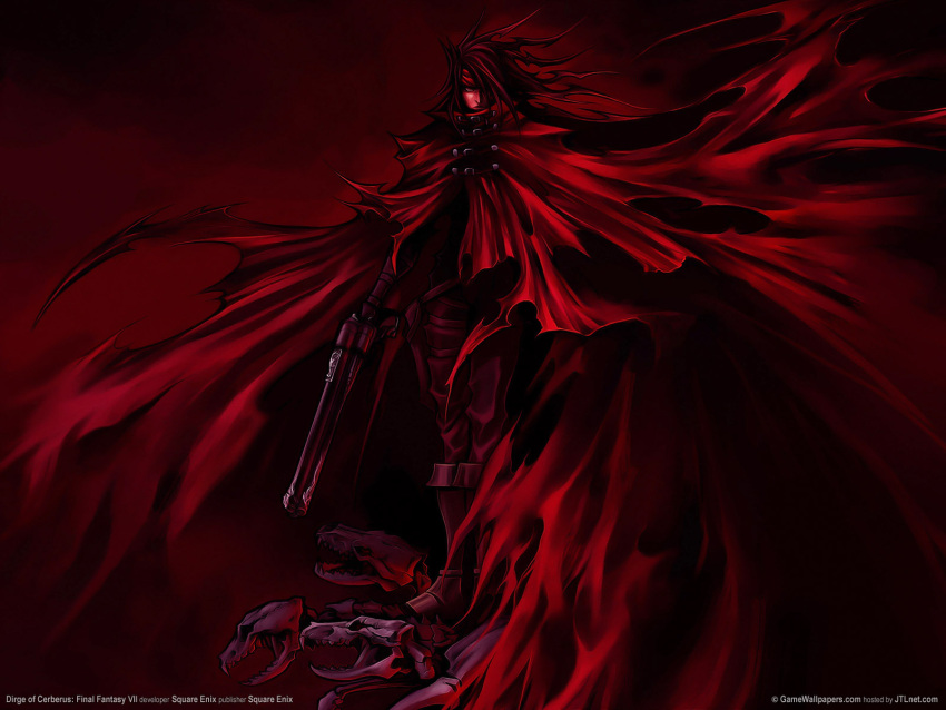 dark final_fantasy gun polychromatic red vincent_valentine