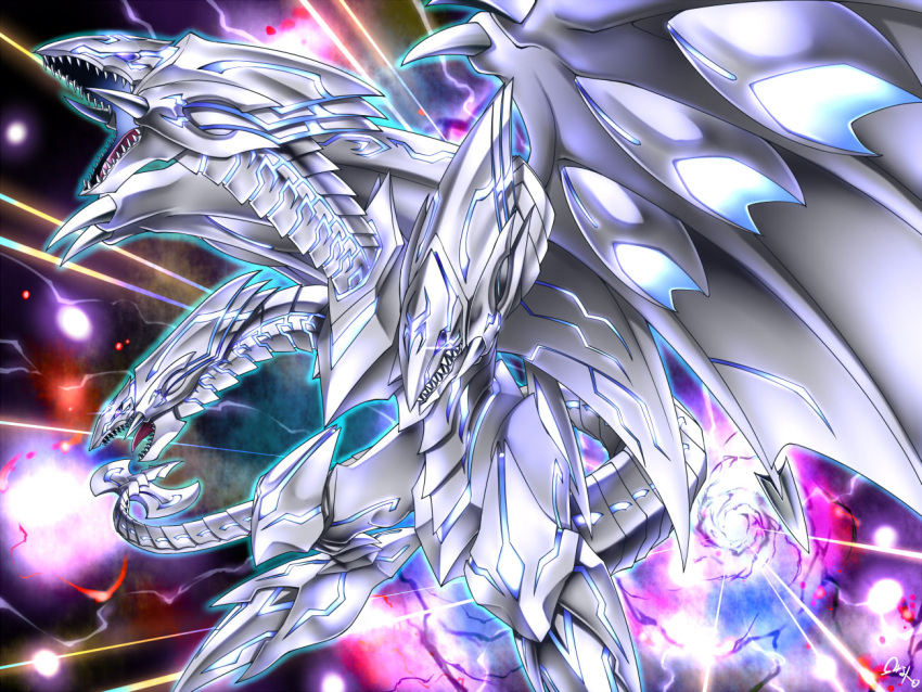 blue-eyes_white_dragon blue_eyes claws dragon duel_monster multiple_heads neo_blue-eyes_ultimate_dragon no_humans omega_na_hito open_mouth sharp_teeth tagme teeth yuu-gi-ou yuu-gi-ou_duel_monsters