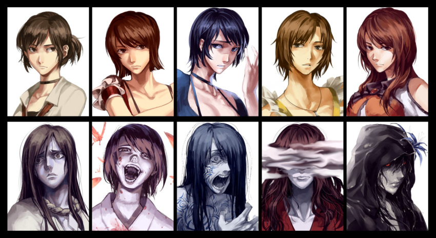 fatal_frame kozukata_yuuri kurosawa_ouse multiple_girls ruukii_drift tagme