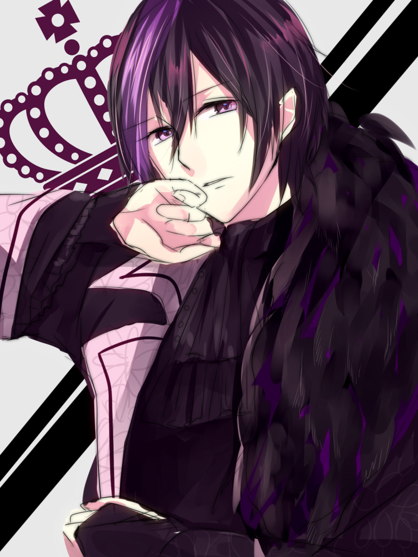 black_hair makishima_shy marginal_#4 onoco purple_eyes