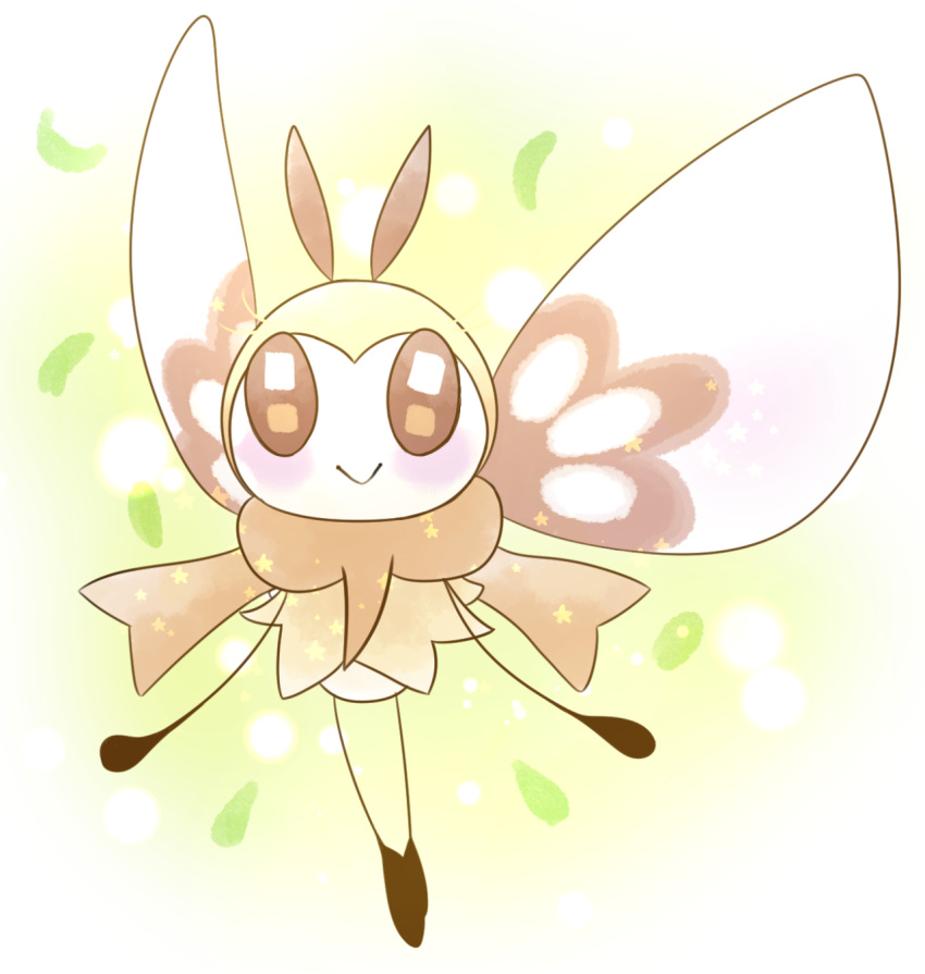 chibi-cheebs highres insect_wings no_humans pokemon pokemon_(creature) pokemon_(game) pokemon_sm ribombee scarf solo wings