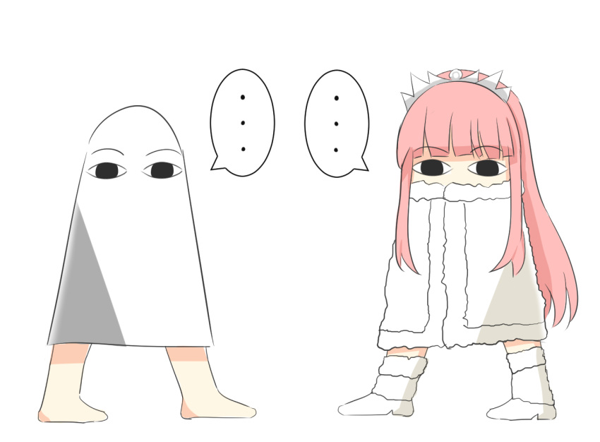 ... 1girl egyptian_mythology fate/grand_order fate_(series) look-alike medb_(fate/grand_order) medjed pink_hair rian_(clearhisty0101)