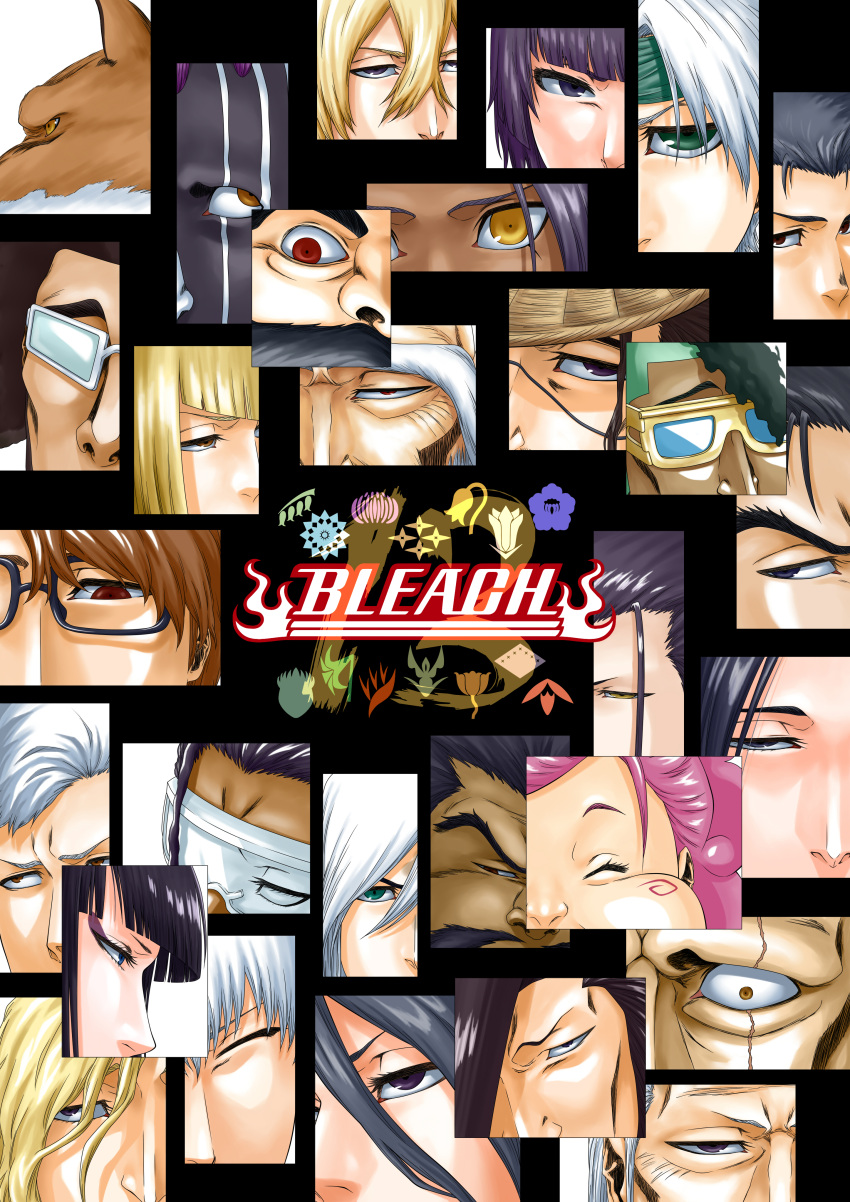 5girls 6+boys aikawa_love aizen_sousuke amber_eyes black_hair bleach blonde_hair brown_hair ginjou_kuugo gold_eyes green_eyes hikifune_kirio hirako_shinji hitsugaya_toushirou hyosube_ichibei ichimaru_gin kenjiro_kirinji komamura_sajin kuchiki_byakuya kuchiki_ginrei kurosaki_isshin kurotsuchi_mayuri kyoraku_shunsui kyouraku_shunsui magenta_hair muguruma_kensei multiple_boys multiple_girls nimaiya_oetsu ootoribashi_roujuurou pink_hair purple_hair red_eyes senjumaru_shutara shihouin_yoruichi soifon sui-feng tousen_kaname ukitake_juushirou ukitake_jyuushirou unohana_retsu urahara_kisuke violet_eyes white_hair yamamoto-genryuusai_shigekuni yamamoto_genryuusai_shigekuni zaraki_kenpachi