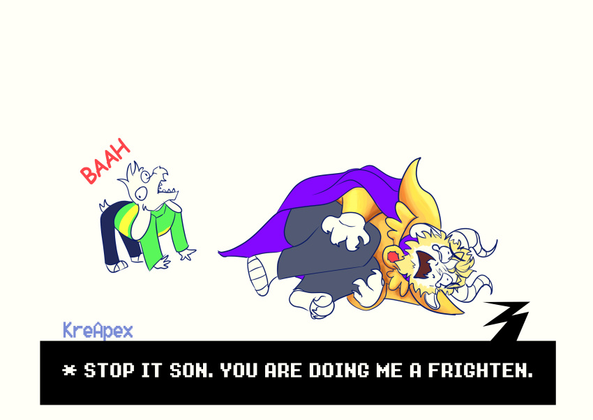 animated animated_gif asgore_dreemurr asriel_dreemurr father_and_son highres kreapex undertale