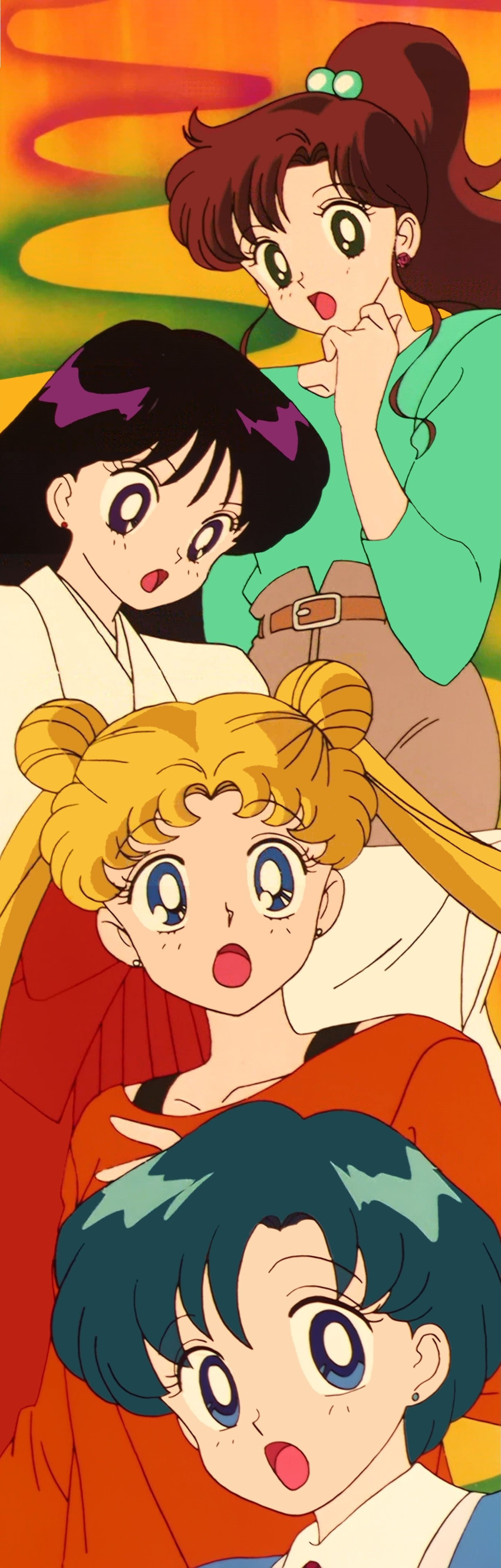 4girls absurdres bishoujo_senshi_sailor_moon highres hino_rei kino_makoto mizuno_ami multiple_girls sailor_moon screencap tsukino_usagi