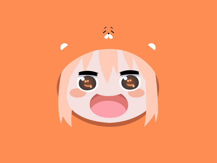 1girl blush doma_umaru himouto!_umaru-chan looking_at_viewer open_mouth smile
