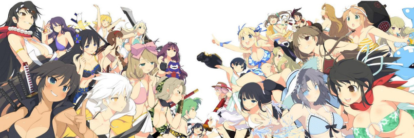 6+girls asuka_(senran_kagura) bikini black_hair blonde_hair breasts brown_hair cat_ears daidouji_(senran_kagura) dark_skin dolphin everyone eyepatch fox_tail glasses green_hair gun halo hammer hanabi_(senran_kagura) haruka_(senran_kagura) hat headdress hibari_(senran_kagura) hikage_(senran_kagura) homura_(senran_kagura) ice ikaruga_(senran_kagura) imu_(senran_kagura) kafuru_(senran_kagura) katsuragi_(senran_kagura) large_breasts mask minori_(senran_kagura) mirai_(senran_kagura) miyabi_(senran_kagura) multiple_girls murakumo_(senran_kagura) murasaki_(senran_kagura) official_art orange_hair pink_hair purple_hair renka_(senran_kagura) ribbon ryoubi_(senran_kagura) ryouki_(senran_kagura) ryouna_(senran_kagura) sayuri_(senran_kagura) scarf senran_kagura senran_kagura:_estival_versus senran_kagura_(series) shiki_(senran_kagura) straw_hat sun suzune_(senran_kagura) swimsuit sword tail tan tanline umbrella weapon white_hair yaegashi_nan yagyuu_(senran_kagura) yomi_(senran_kagura) younger yozakura_(senran_kagura) yumi_(senran_kagura)