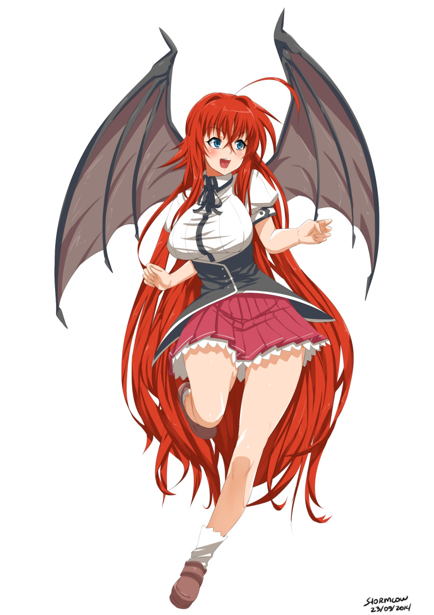 1girl high_school_dxd highres redhead rias_gremory solo stormcow wings