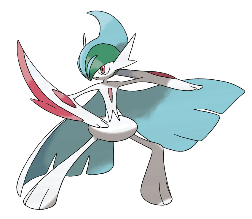 10s gallade highres mega_pokemon no_humans official_art pokemon pokemon_(game) pokemon_oras sugimori_ken