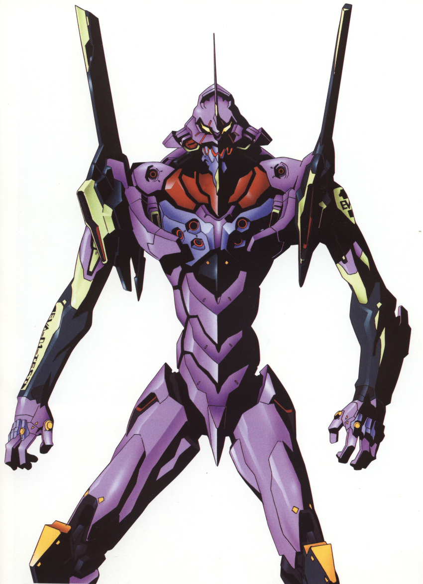 absurdres eva_01 gainax highres mecha neon_genesis_evangelion no_humans official_art scan yoshinari_you