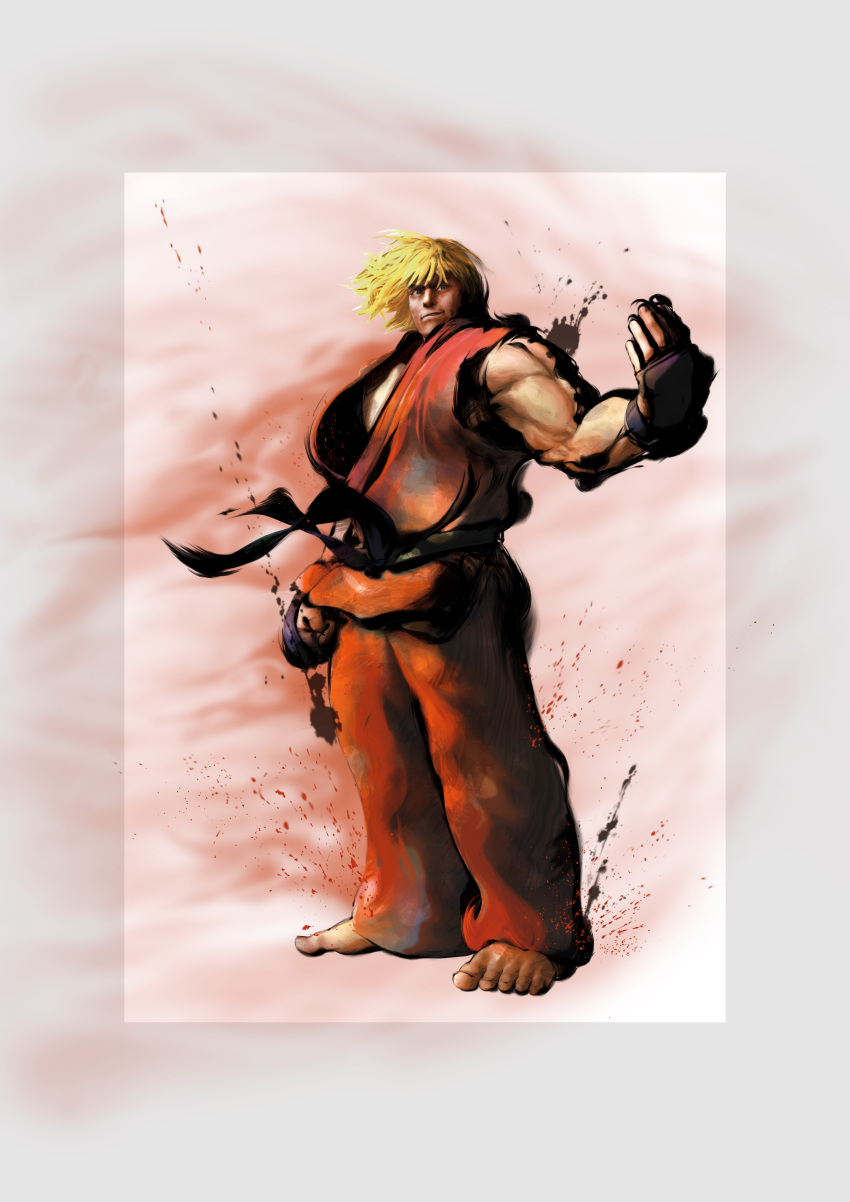 1boy absurdres capcom highres ikeno_daigo ken_masters male_focus official_art solo street_fighter street_fighter_iv street_fighter_iv_(series)