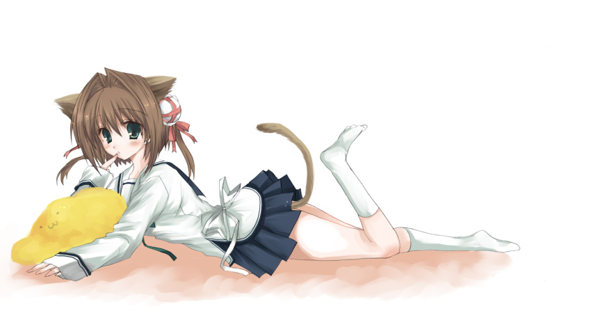 animal_ears asakura_nemu asakura_yume cat_ears da_capo da_capo_ii kodamasawa_izumi school_uniform serafuku