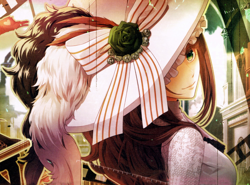 brown_hair cardia_(code:_realize) code:_realize green_eyes miko_(artist)