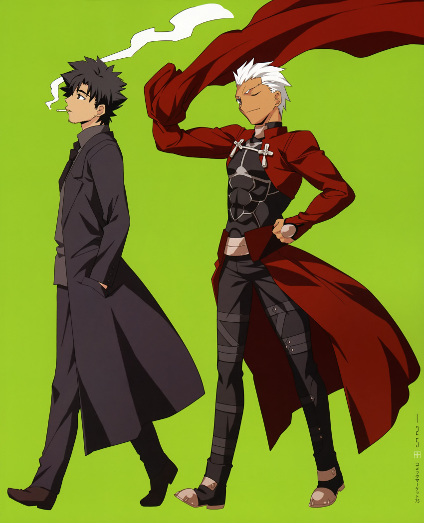 archer emiya_kiritsugu fate/stay_night fate_(series) highres male scan takeuchi_takashi type-moon