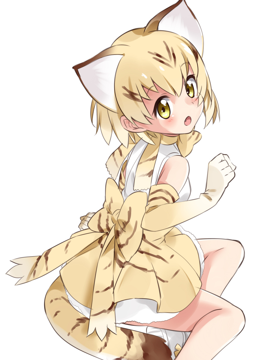 absurdres animal_ears cat_ears cat_tail highres kemono_friends mousou_(mousou_temporary) sand_cat_(kemono_friends) tail