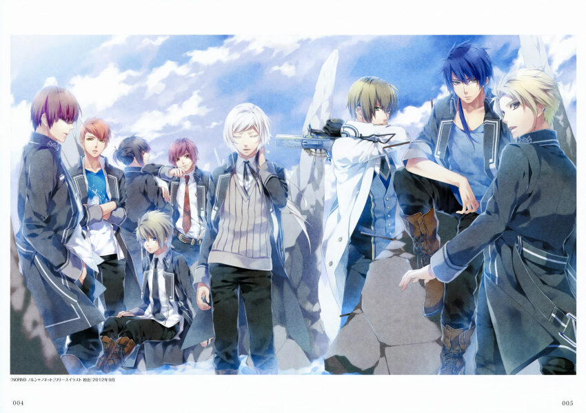 akito_shukuri heishi_otomaru itsuki_kagami kakeru_yuiga masamune_tooya muroboshi_ron natsuhiko_azuma nijou_sakuya norn9 senri_ichinose teita