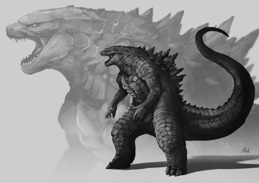 godzilla godzilla_(series) godzilla_2014 kaijuu monsterverse no_humans