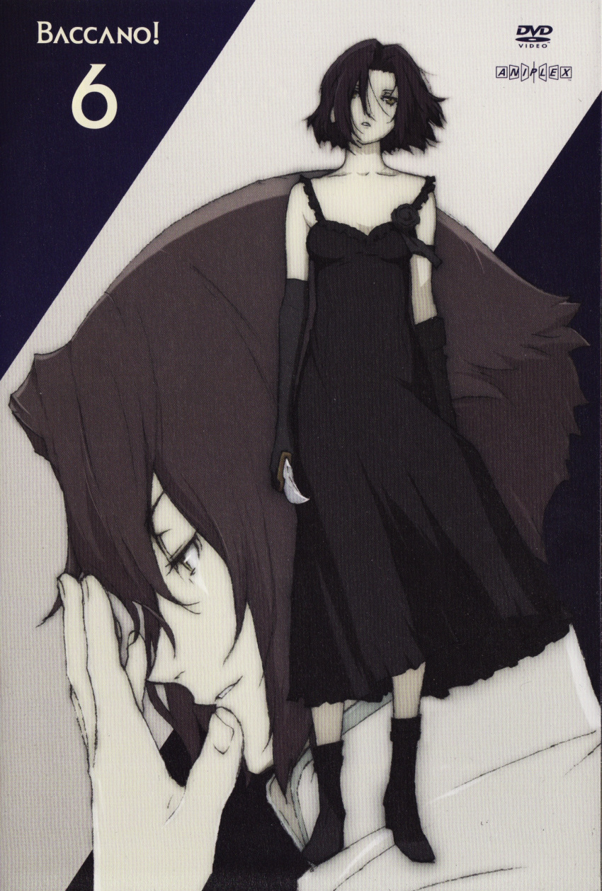 baccano chane_laforet cover dvd_cover elbow_gloves gloves highres huey_laforet official_art scan