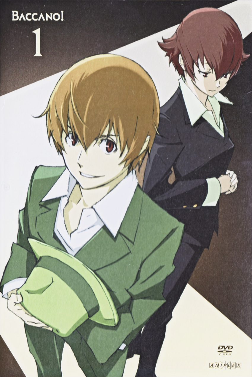 baccano baccano! cover dvd_cover ennis firo_prochainezo hat highres homunculus official_art scan