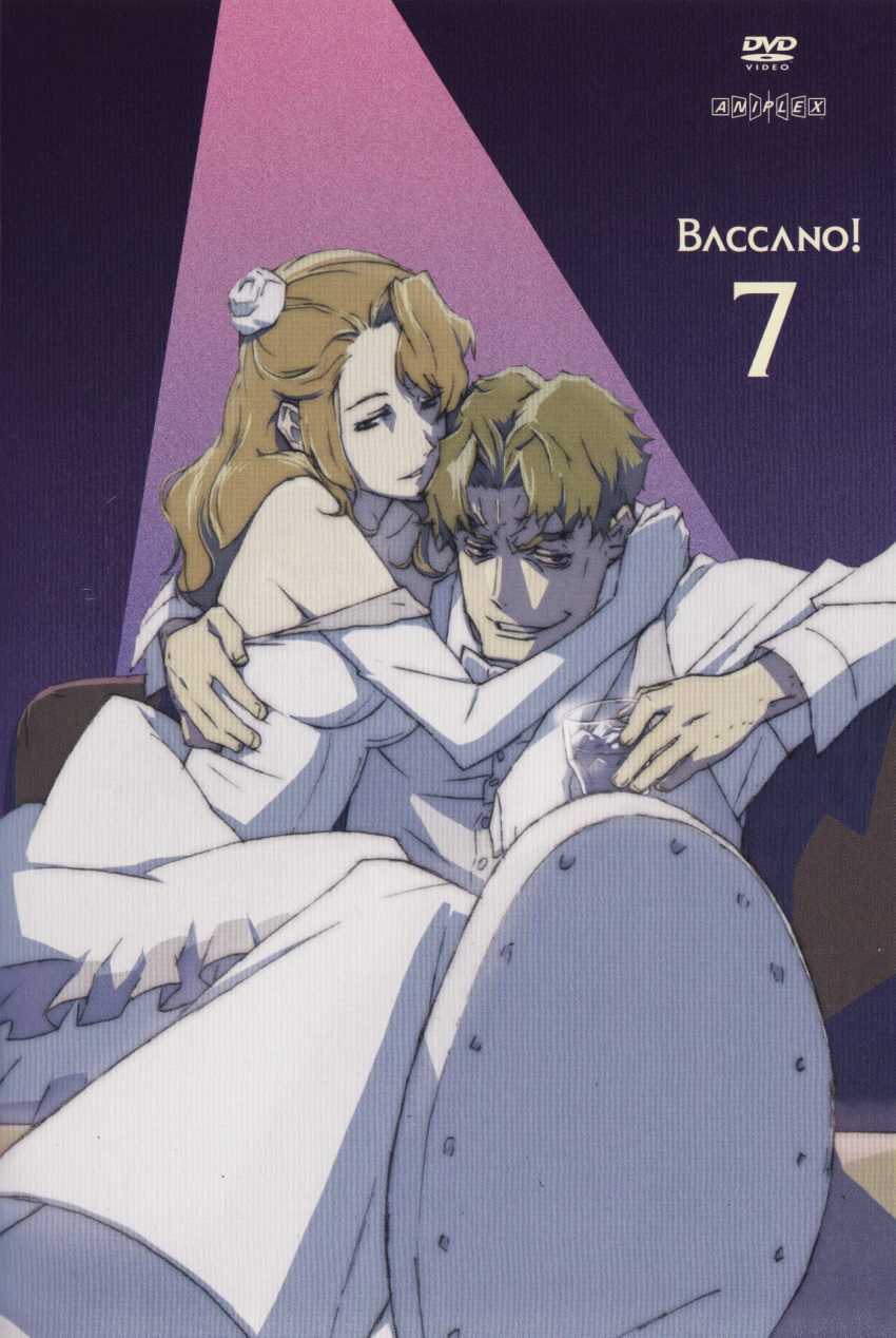 baccano cover dvd_cover elbow_gloves gloves highres ladd_russo lua_klein official_art scan