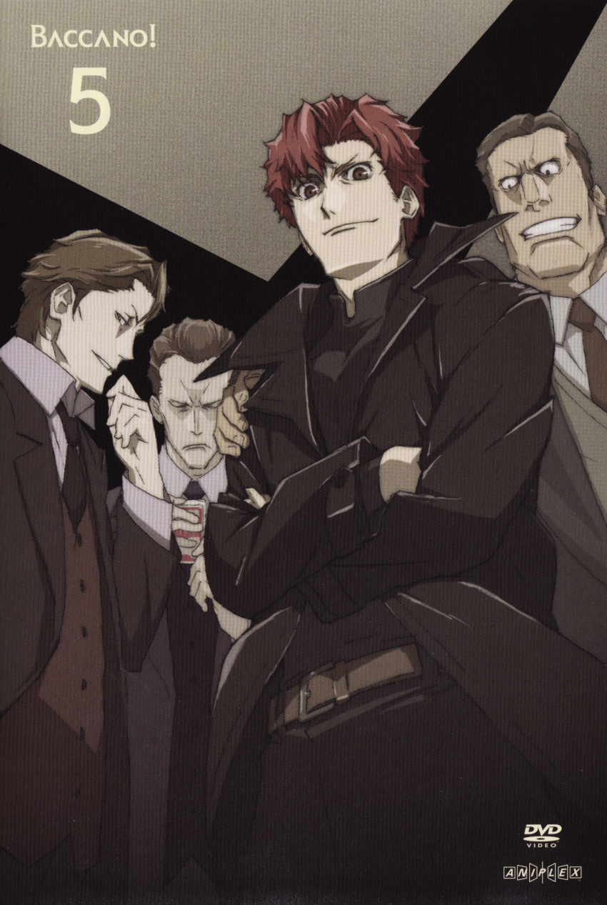 baccano berga_gandor claire_stanfield cover dvd_cover highres keith_gandor luck_gandor official_art scan