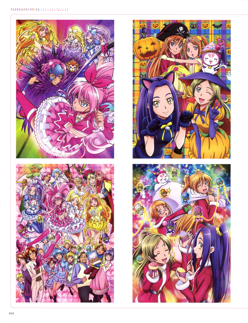 6+boys 6+girls ;d absurdly_long_hair absurdres animal animal_ears animal_on_head aphrodite_(suite_precure) arm_up baritone_(suite_precure) beard bell black_gloves black_hairband black_hat black_pants blonde_hair blue_boots blue_eyes blue_hair blue_hat blue_shirt blue_skirt boots bow box brown_hair capelet carrying cat cat_ears cat_on_head choker closed_eyes collarbone crown cure_beat cure_melody cure_muse_(yellow) cure_rhythm dodory dory dress earrings elbow_gloves facial_hair fairy_tone fake_animal_ears falsetto_(suite_precure) fary flower food gift gift_bag gift_box girl_with_brown_short_hair_(suite_precure) girl_with_curly_short_hair_(suite_precure) girl_with_hairclip_(suite_precure) girl_with_topknot_(suite_precure) glasses gloves green_eyes green_hair hair_between_eyes hair_bobbles hair_bow hair_flower hair_ornament hair_ribbon hair_scrunchie hairband hat heart heart_earrings higashiyama_seika high_heel_boots high_heels high_ponytail highres holding houjou_dan houjou_maria hummy hummy_(suite_precure) instrument interlocked_fingers jewelry kurokawa_eren lary layered_dress layered_skirt long_hair looking_at_viewer looking_away mask mephisto_(suite_precure) midriff minamino_kanade minamino_misora minamino_sousuke minamino_souta miry multiple_boys multiple_girls naito_(suite_precure) neck_ribbon nishijima_waon on_head one_eye_closed open_mouth orange_hair p-chan_(suite_precure) pants paw_pose pink_dress pink_hair pirate_hat precure princess_carry pumpkin purple_gloves purple_hair purple_ribbon red_legwear red_ribbon redhead rery ribbon ribbon_choker santa_costume school_uniform scrunchie shirabe_ako shirabe_otokichi shirt short_hair short_sleeves skirt smile sory suite_precure takahashi_akira thigh-highs thigh_boots tiry twintails two_side_up very_long_hair violin w white_hairband white_pants witch_hat wrist_cuffs yellow_bow yellow_dress yellow_eyes yellow_flower yellow_ribbon zettai_ryouiki