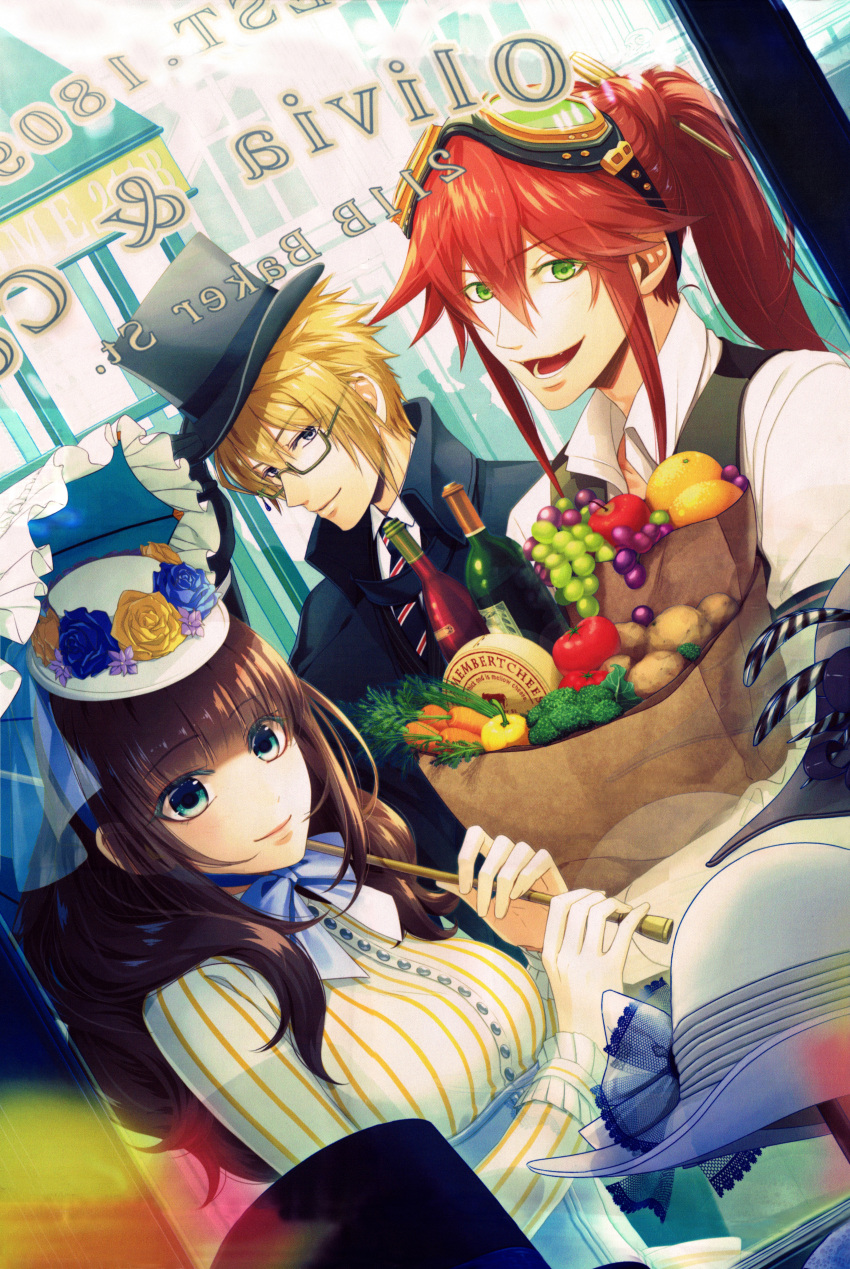 abraham_van_helsing brown_hair cardia_(code:_realize) code:_realize green_eyes impey_barbicane miko_(artist)