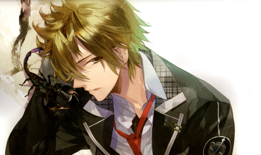 black_eyes blonde_hair kazuaki miyaji_ryunosuke starry_sky_(game)