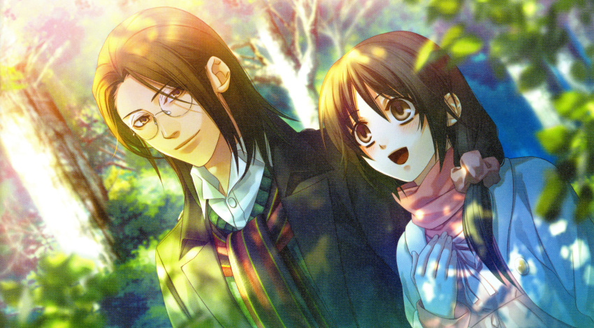 brown_eyes brown_hair hakuouki_shinsengumi_kitan kazuki_yone sannan_keisuke yukimura_chizuru