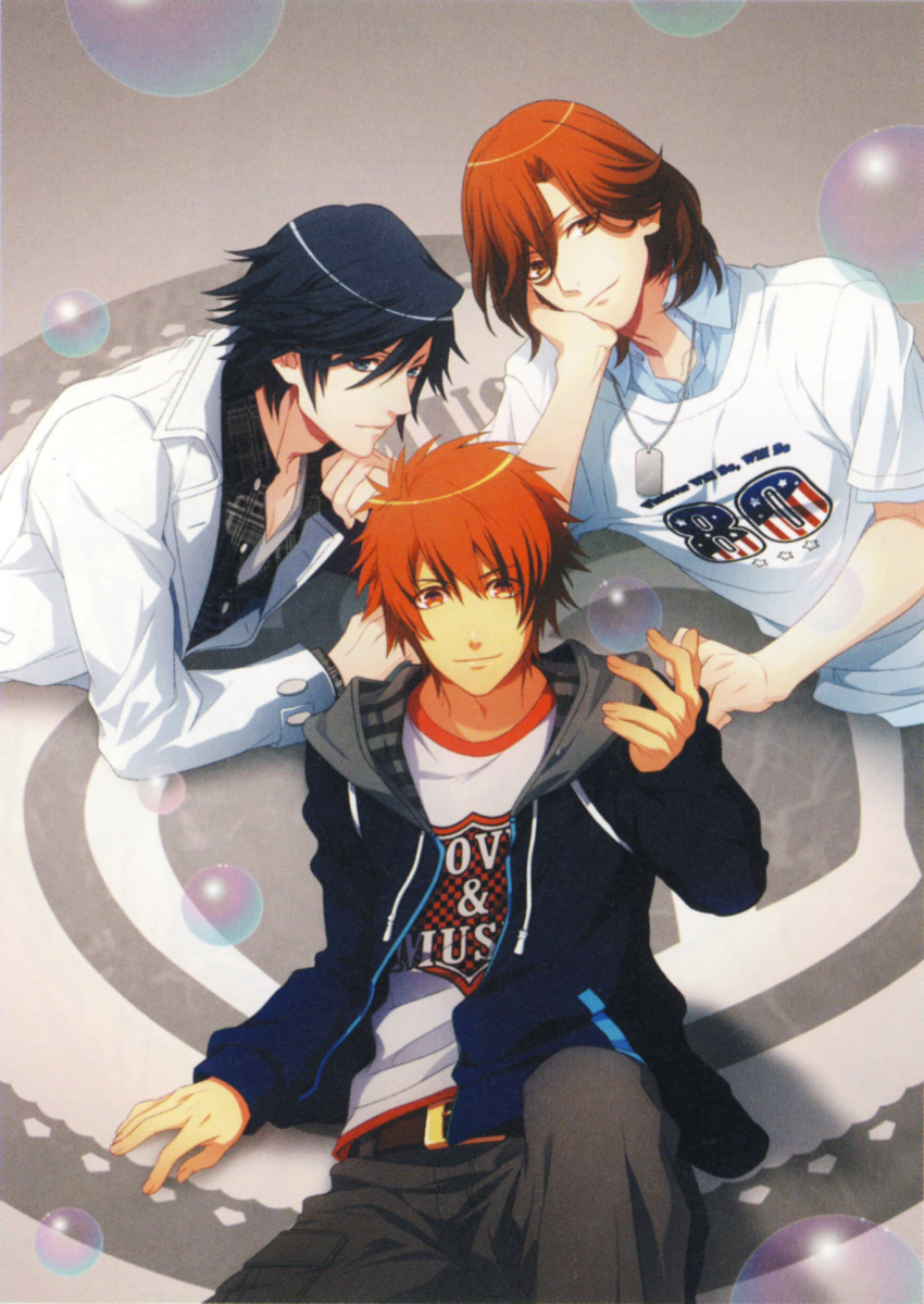 ichinose_tokiya ittoki_otoya kotobuki_reiji kurahana_chinatsu red_eyes red_hair uta_no_prince-sama