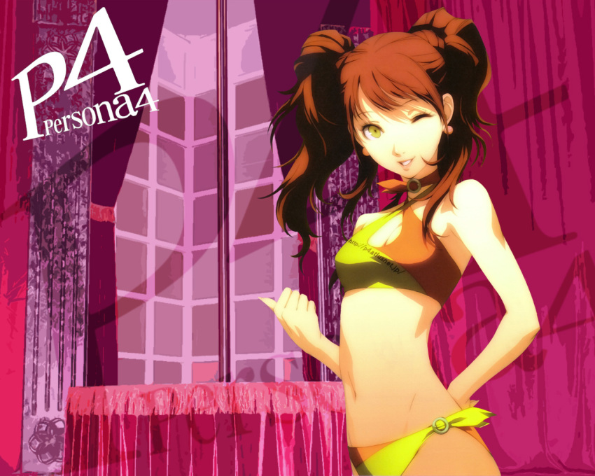 bikini kujikawa_rise persona persona_4 swimsuit tagme