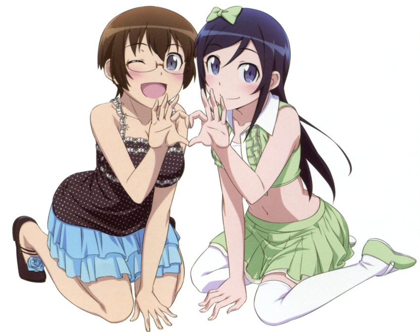 aragaki_ayase gotou_nozomu highres official_art ore_no_imouto_ga_konna_ni_kawaii_wake_ga_nai tamura_manami