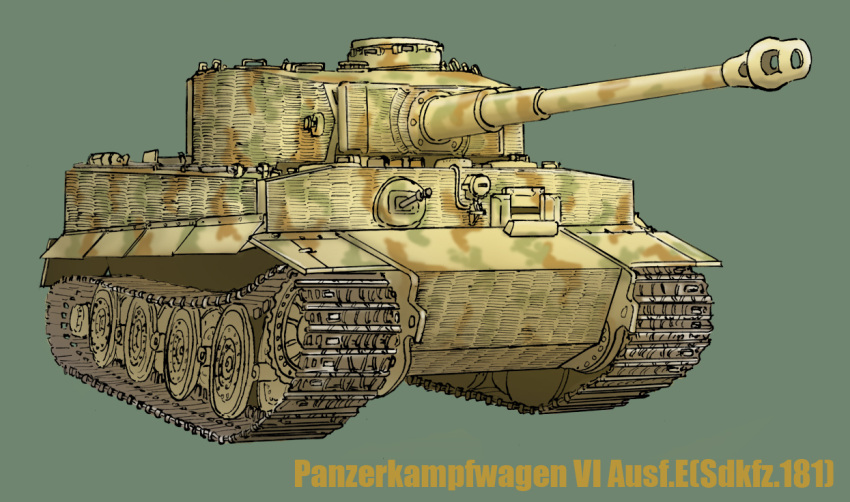 earasensha ground_vehicle military military_vehicle motor_vehicle original tank tiger_i