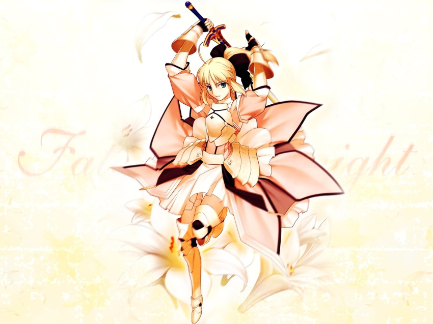 fate/stay_night fate/unlimited_codes saber saber_lily sword