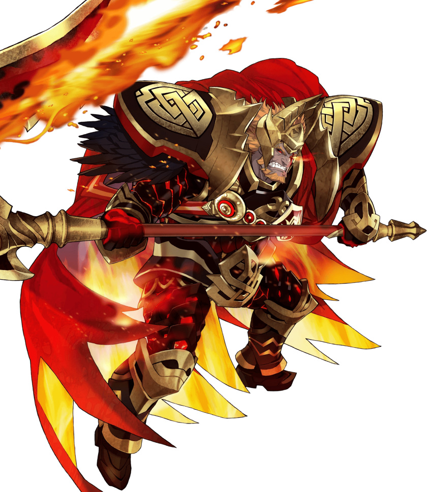 1boy fire_emblem fire_emblem_heroes highres official_art solo surtr_(fire_emblem_heroes) transparent_background