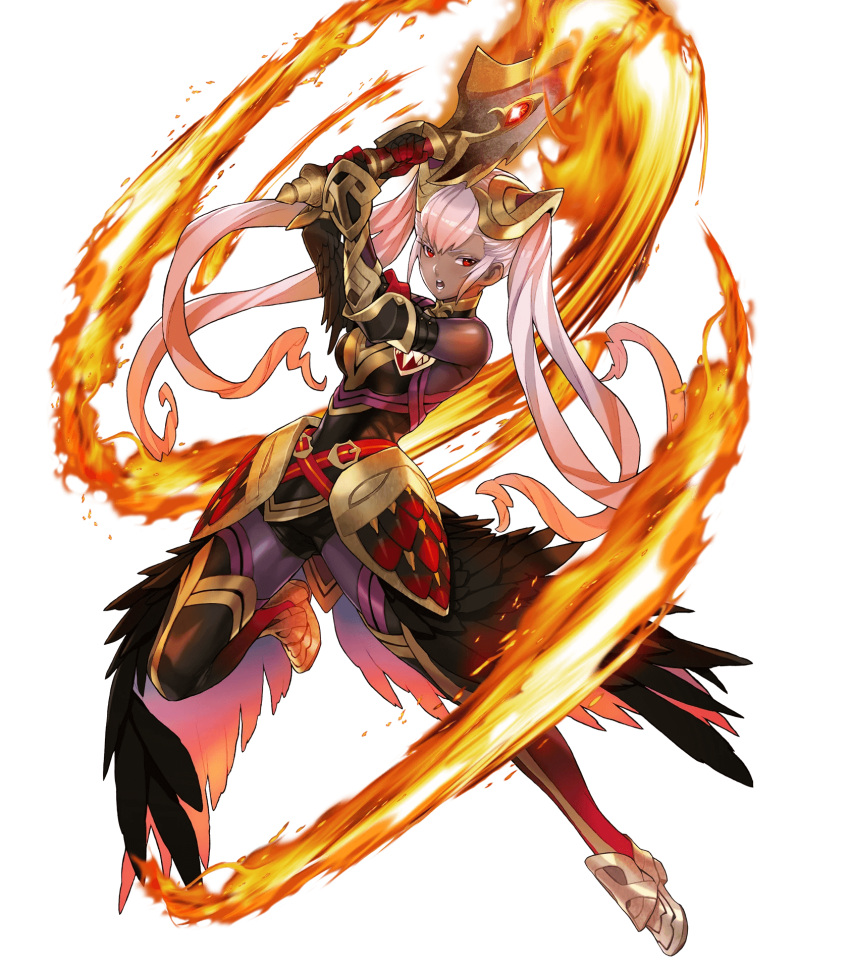 1girl fire_emblem fire_emblem_heroes highres laevateinn_(fire_emblem_heroes) official_art solo transparent_background