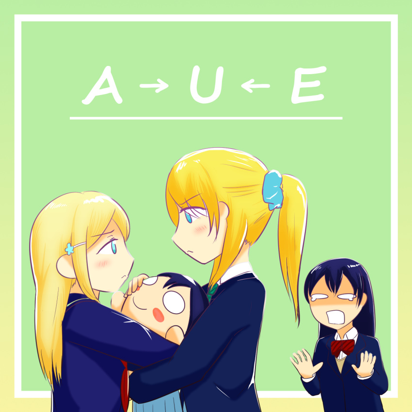 ayase_arisa ayase_eli highres love_live! love_live!_school_idol_project siblings sisters sonoda_umi yuri