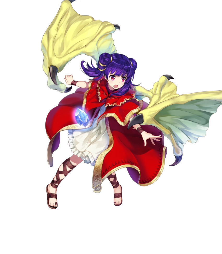 1girl amagai_tarou dragon_wings dress fire_emblem fire_emblem:_seima_no_kouseki fire_emblem_heroes full_body highres myrrh official_art solo transparent_background wings