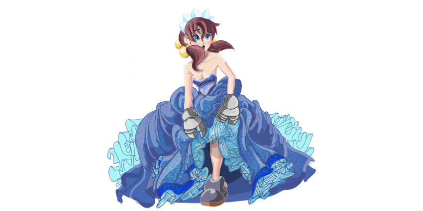 1girl absurdres arcana_heart arcana_heart_3 artist_request breasts cleavage colored drawfag dress fiona_mayfield highres