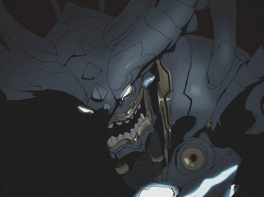 1boy armor djikarao dragon highres looking_at_viewer male_focus monster simple_background solo teeth xenoblade xenoblade_2