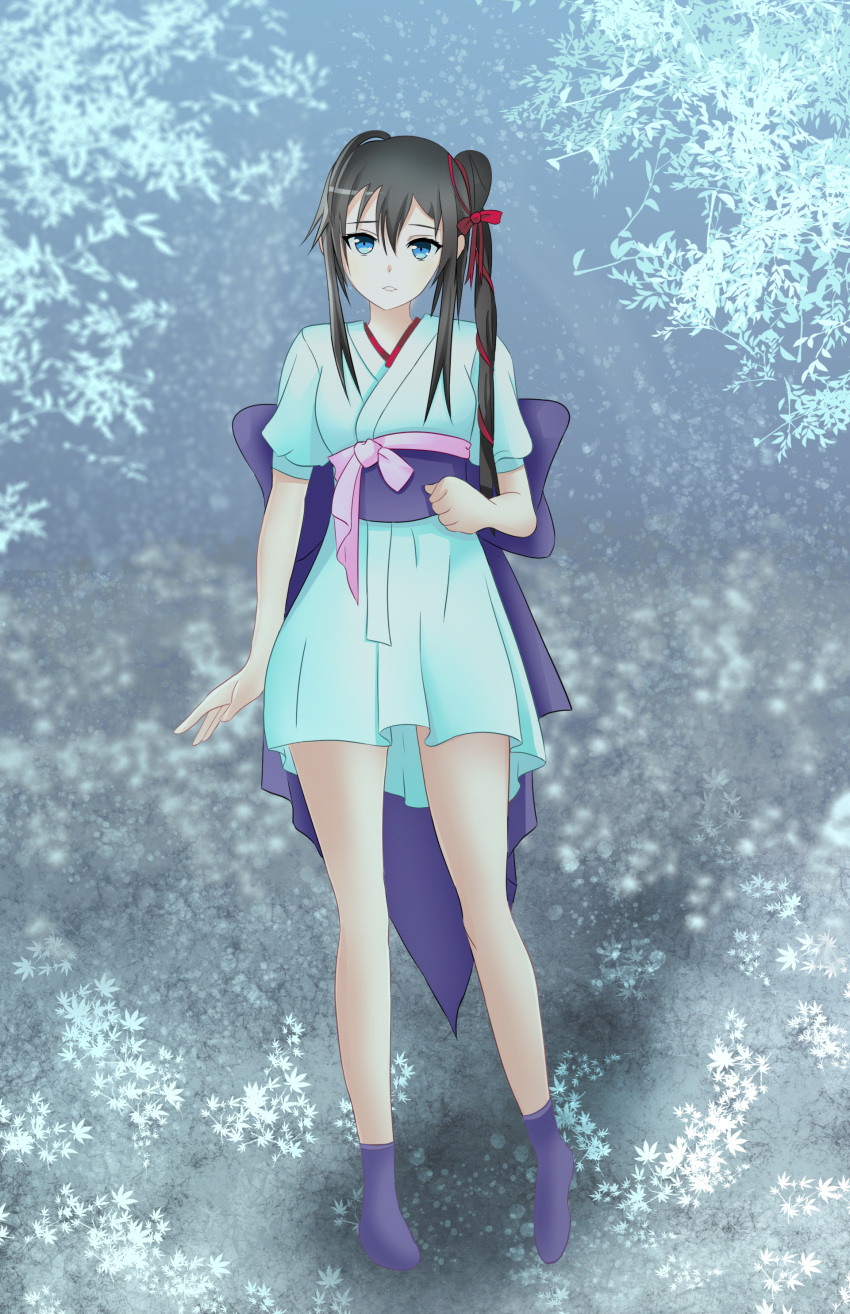 absurdres alternate_costume crossover highres mahdi miyu_(vampire_princess_miyu) snow vampire vampire_princess_miyu yahari_ore_no_seishun_lovecome_wa_machigatteiru. yukinoshita_yukino