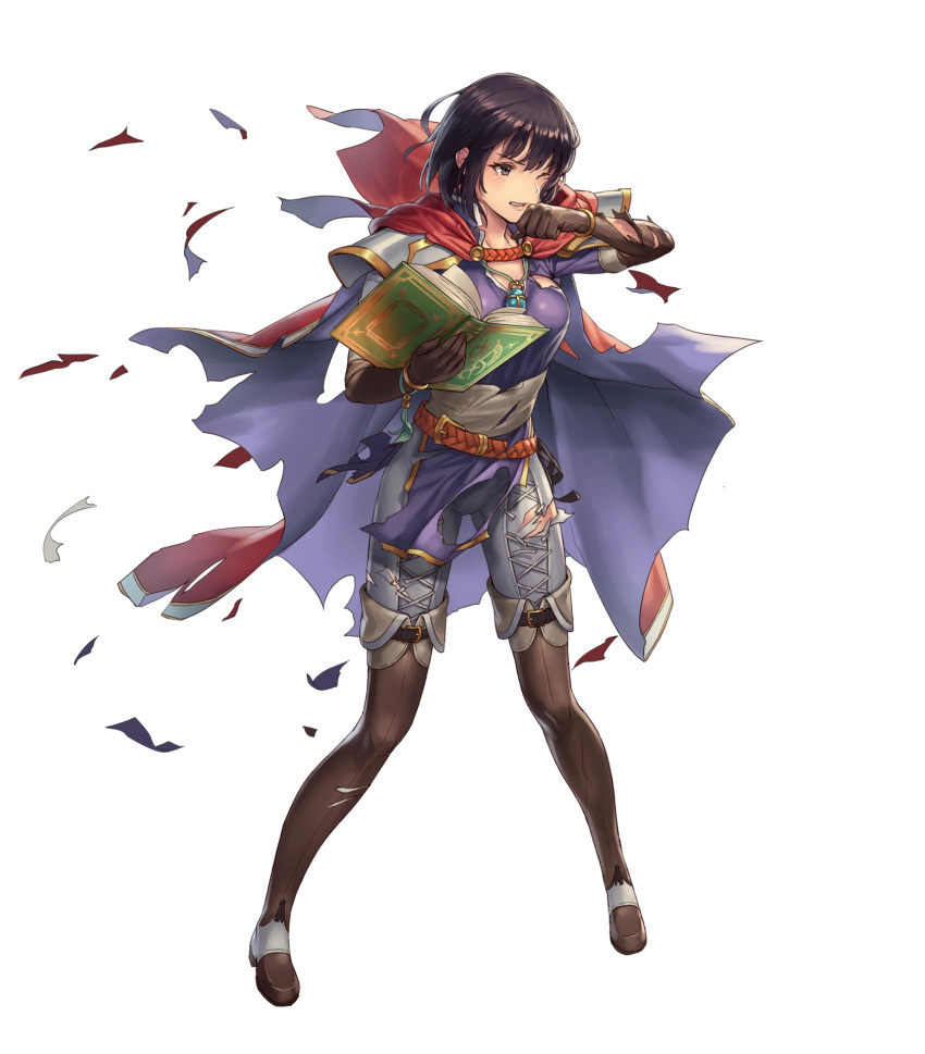 1girl fire_emblem fire_emblem:_thracia_776 fire_emblem_heroes full_body highres official_art olwen_(fire_emblem) short_hair solo transparent_background