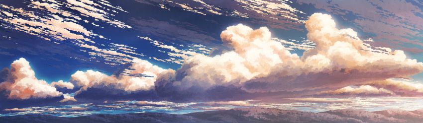 aoha_(twintail) blue_sky clouds cloudy_sky commentary_request day highres no_humans original scenery sky