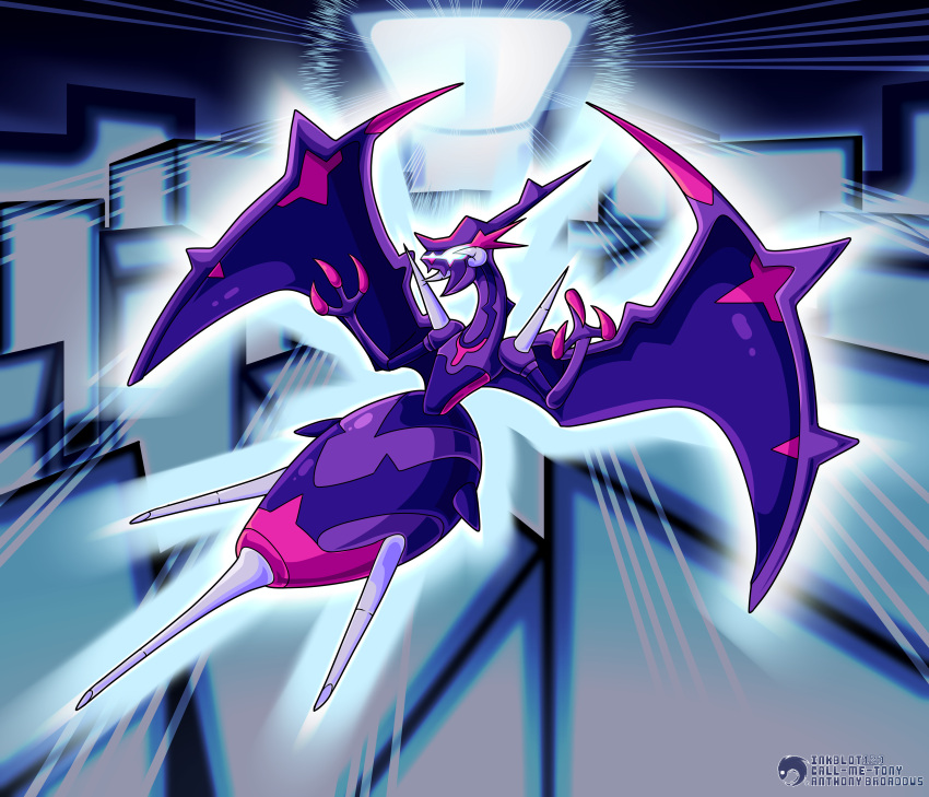 absurdres claws dragon gen_7_pokemon highres inkblot monster naganadel pokemon pokemon_(anime) pokemon_(game) pokemon_sm pokemon_sm_(anime) stinger ultra_beast wings