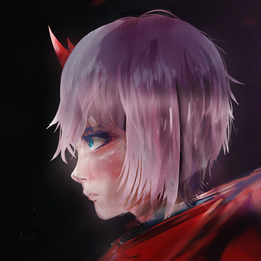 absurdres darling_in_the_franxx highres holeecrab short_hair zero_two_(darling_in_the_franxx)