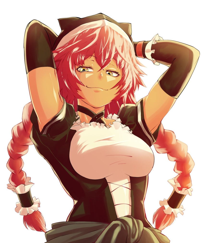 1girl eden_(edenaldojj) highres lupusregina_beta maid overlord_(maruyama) redhead tagme